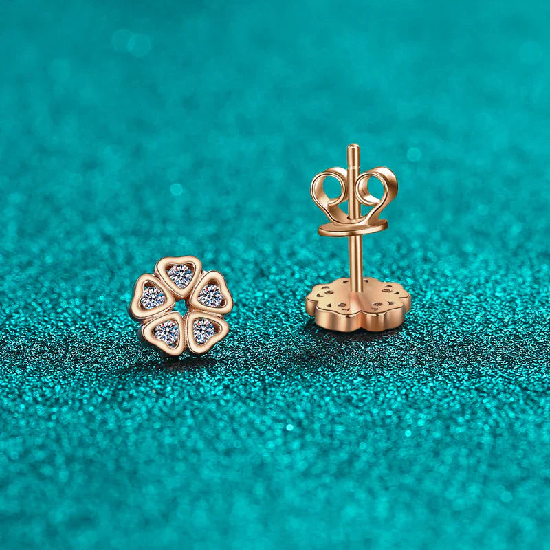 Harper | Luminous Moissanite Earrings | Gold