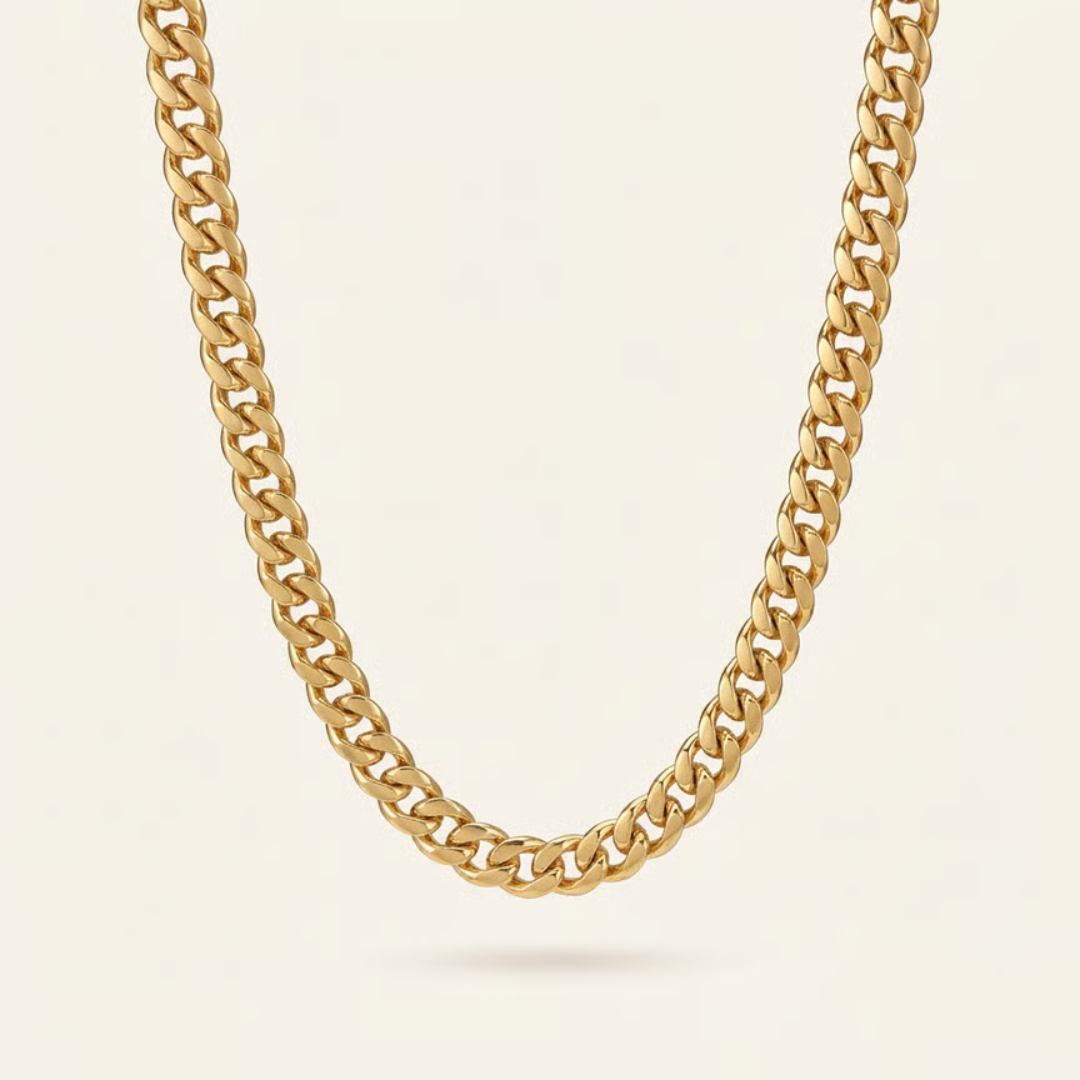 Emily | Cuban Link Necklace | Gold