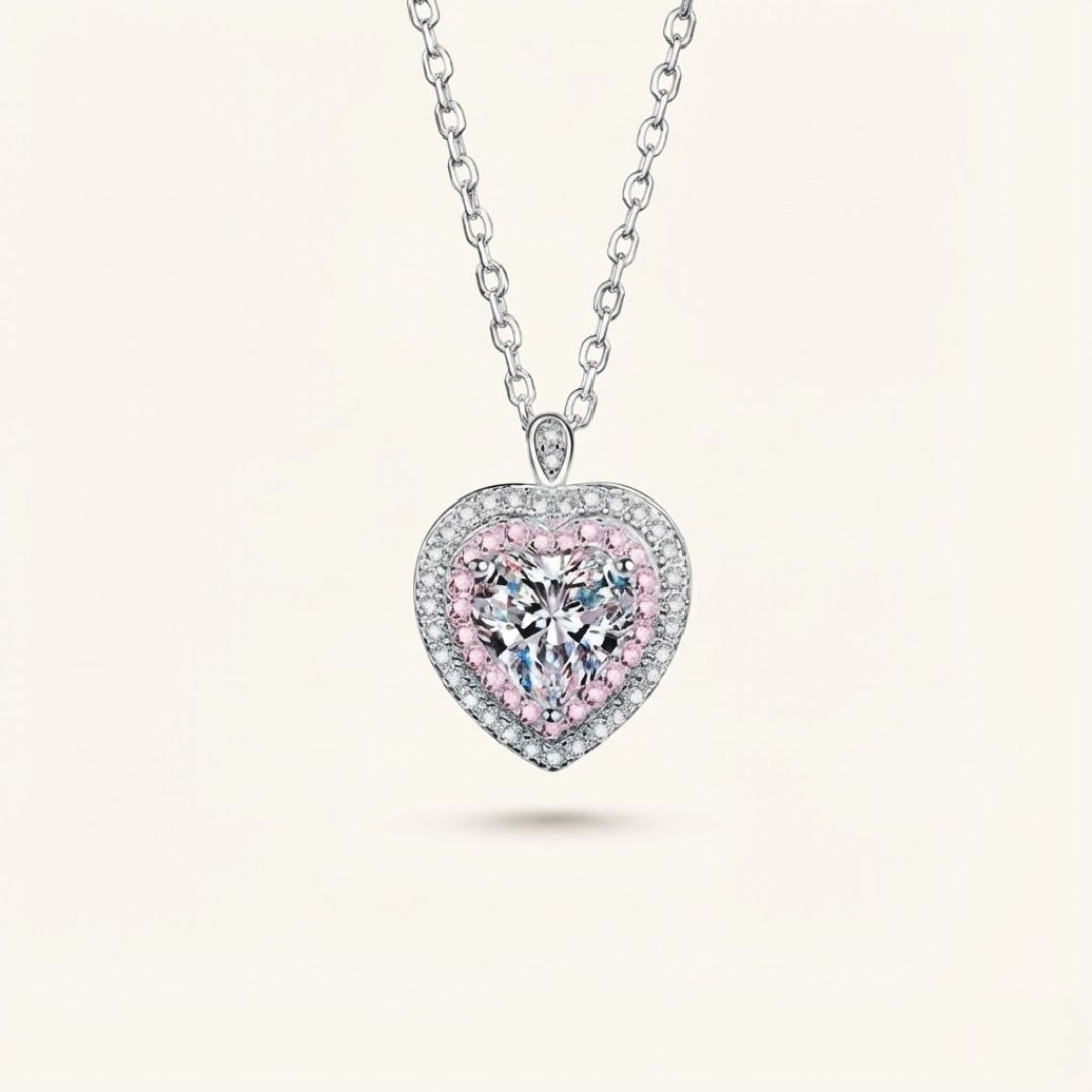 Olivia | Moissanite Sparkle Pendant | Silver