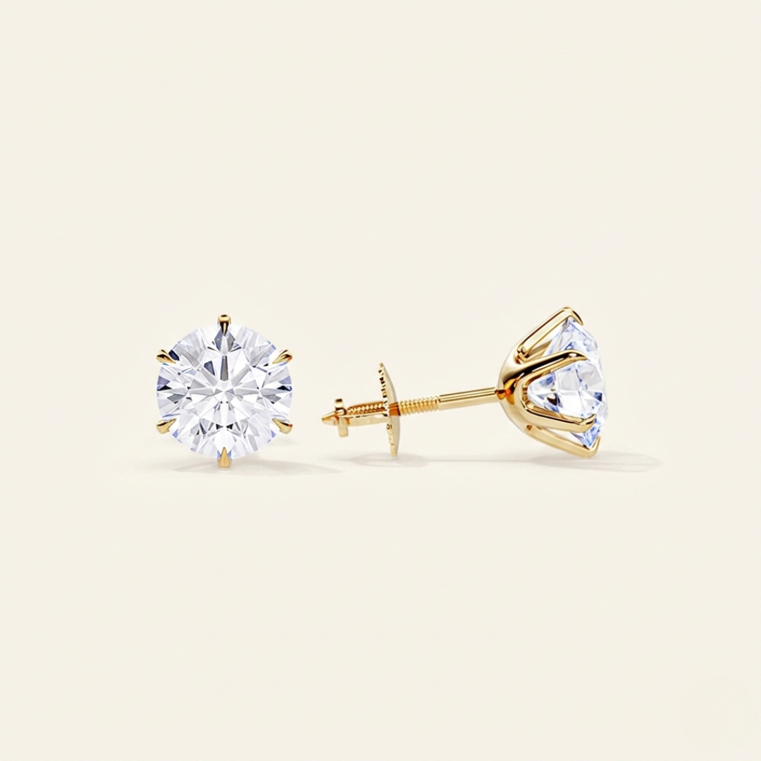 Ava | Pure Minimal Earrings | Gold