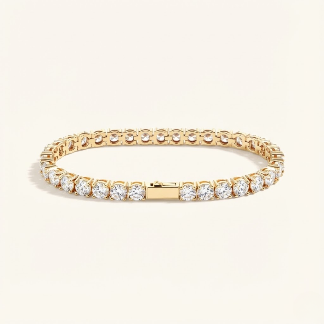 Emily | Moissanite Tennis Bracelet 5mm | Silver