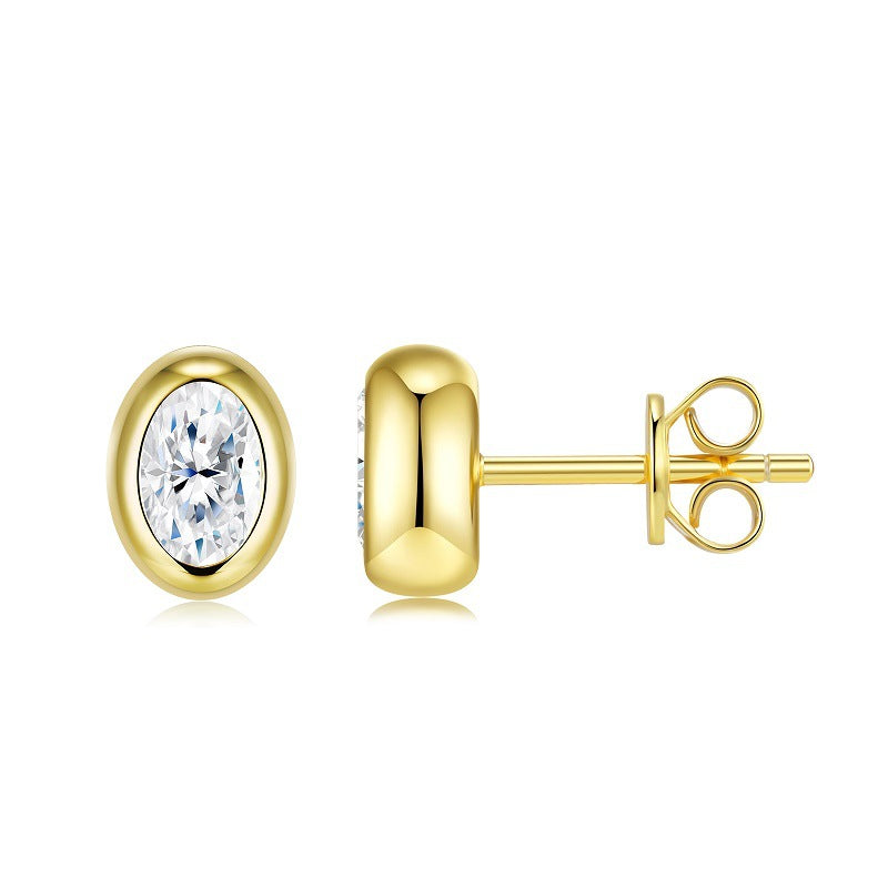 Emily | Moissanite Radiance Earrings | Gold