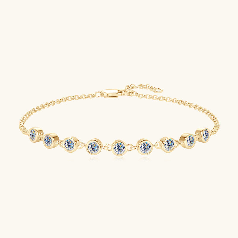 Olivia | Moissanite Radiance Bracelet | Gold
