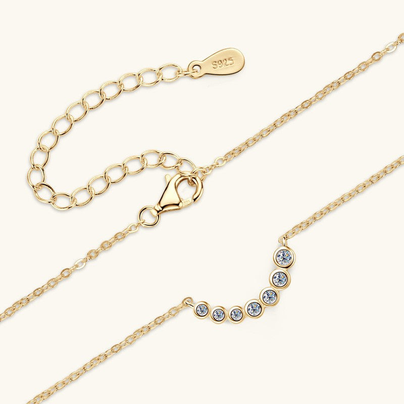 Sophia | Moissanite Brilliance Necklace | Gold