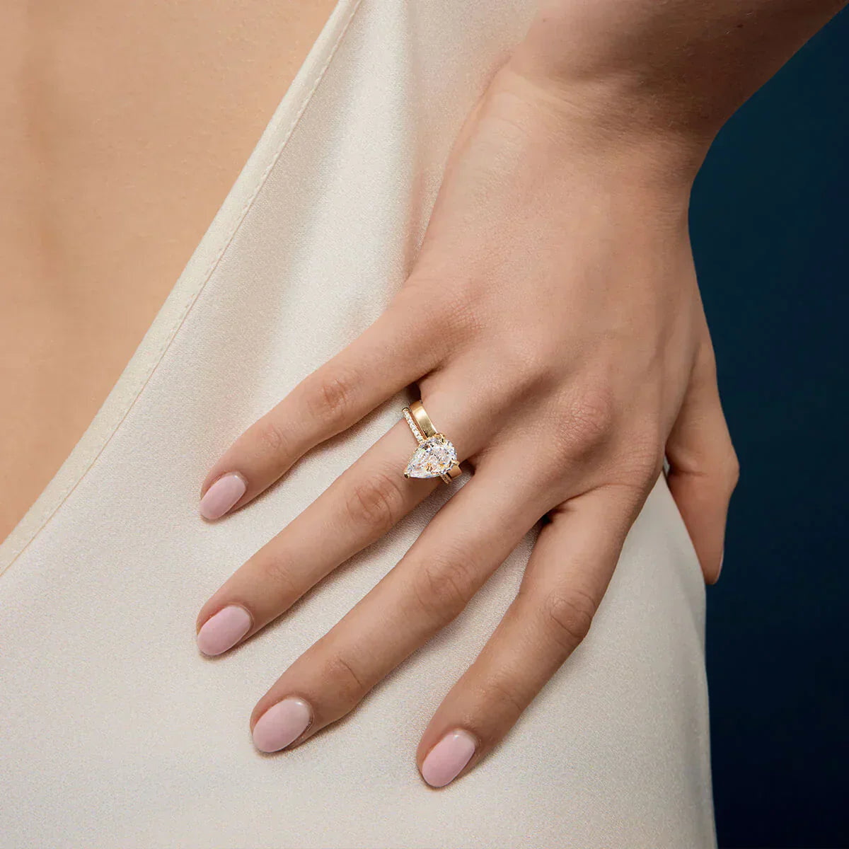 Emily | Moissanite Radiance Ring | Silver