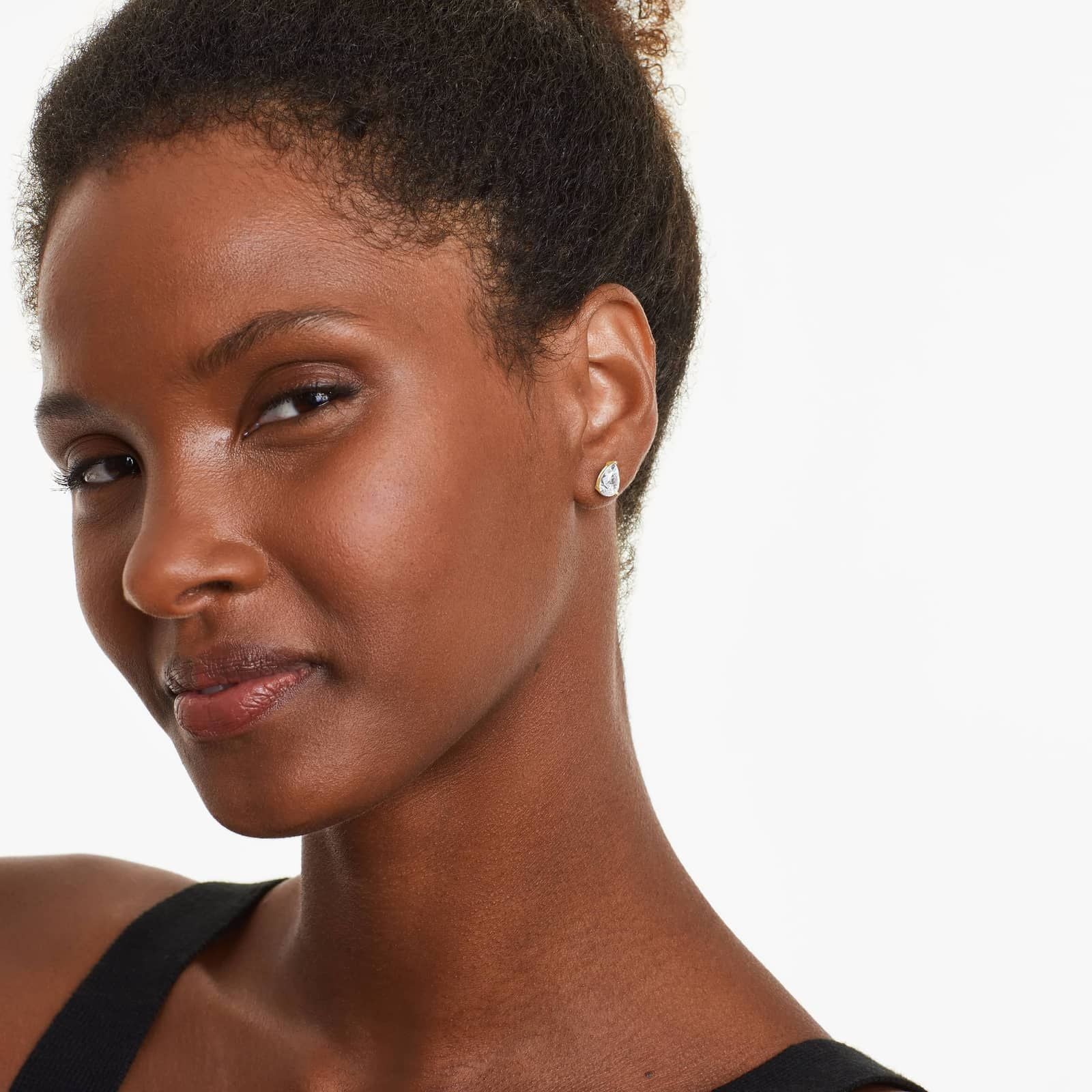 Natalie | Brilliant Moissanite Earrings | Gold