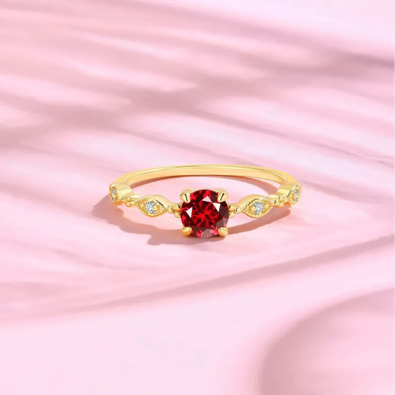 Claire | Pure Moissanite Ring | Gold