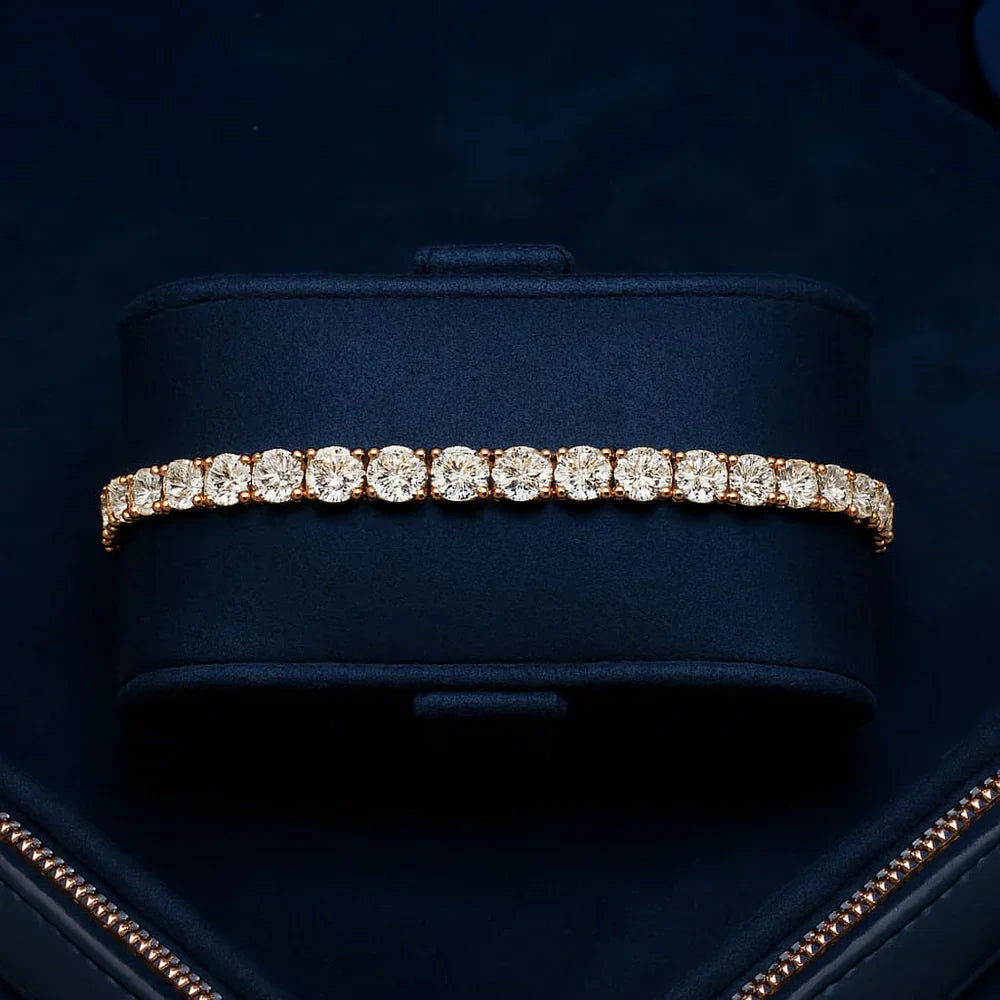 Emily | Moissanite Tennis Bracelet 4mm | Silver