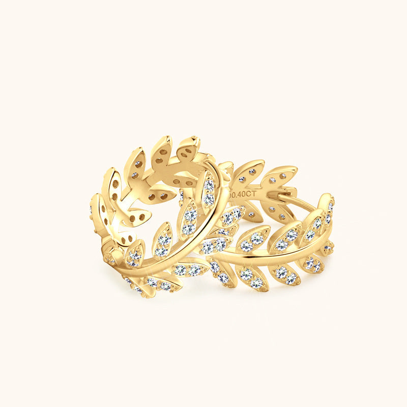 Avery | Refined Moissanite Earrings | Gold