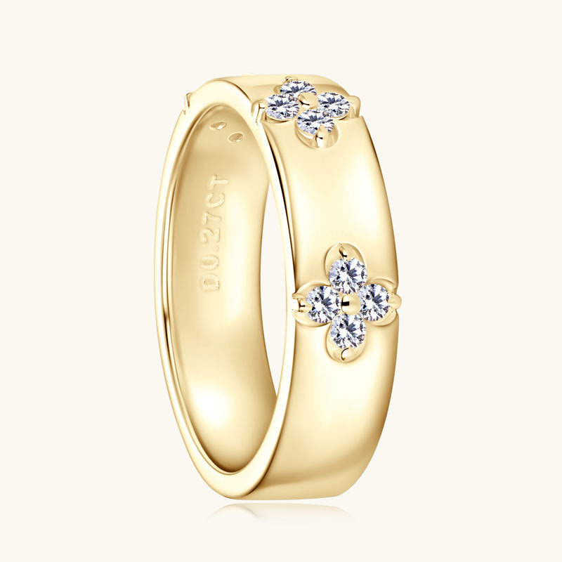 Olivia | Moissanite Sparkle Ring | Gold