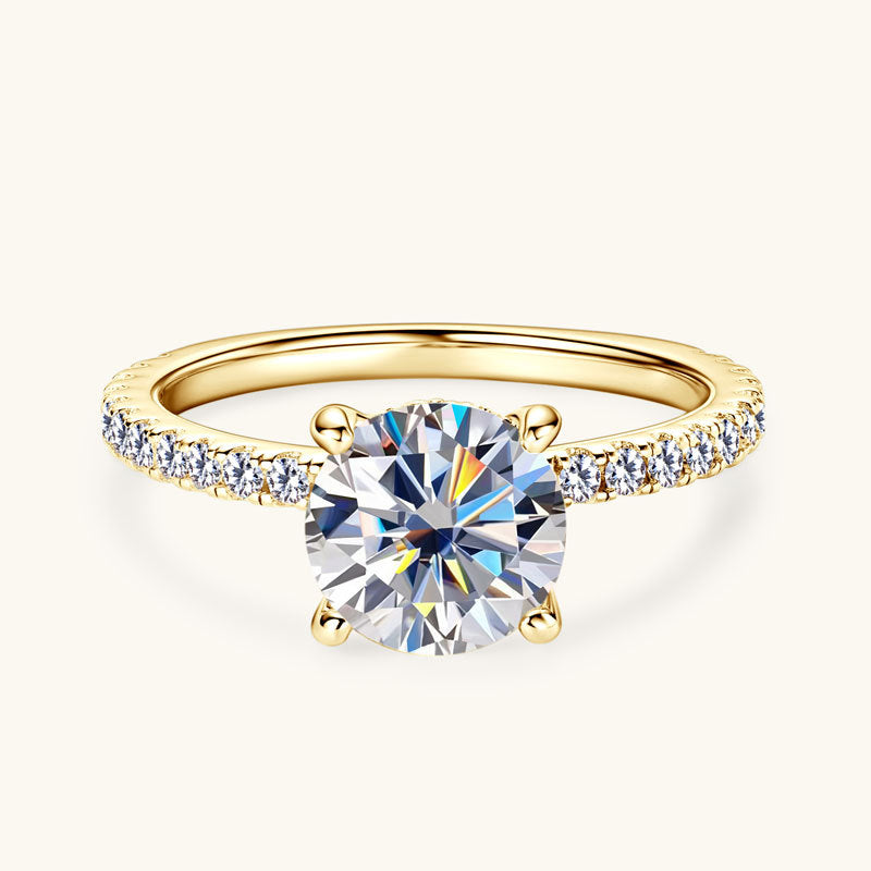 Lauren | Signature Moissanite Ring | Gold