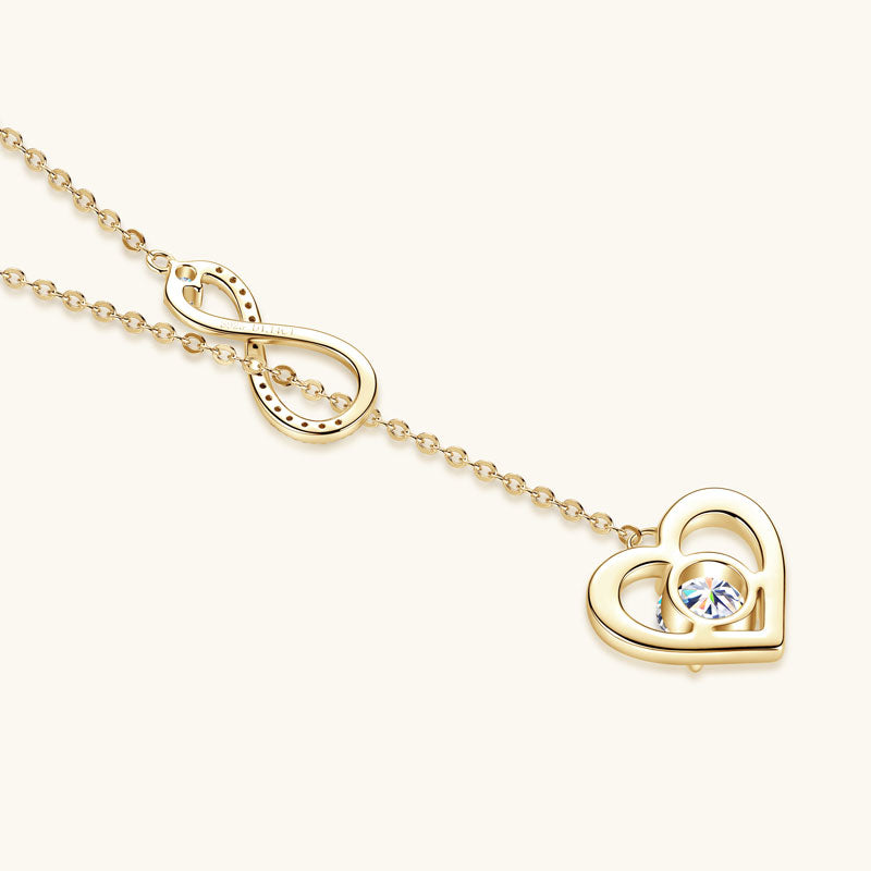 Sophia | Moissanite Brilliance Necklace | Gold