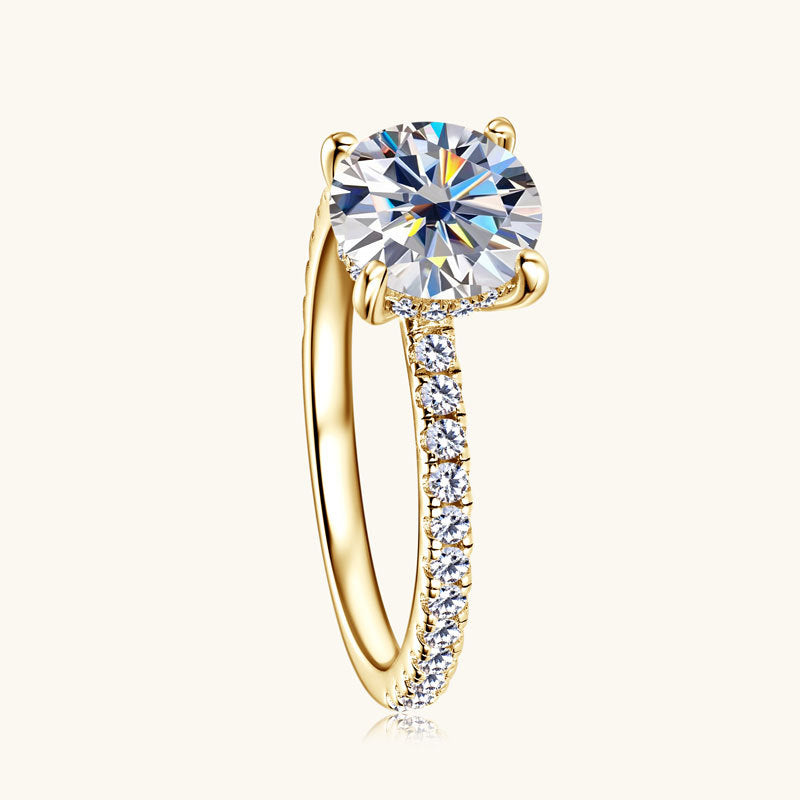 Lauren | Signature Moissanite Ring | Gold
