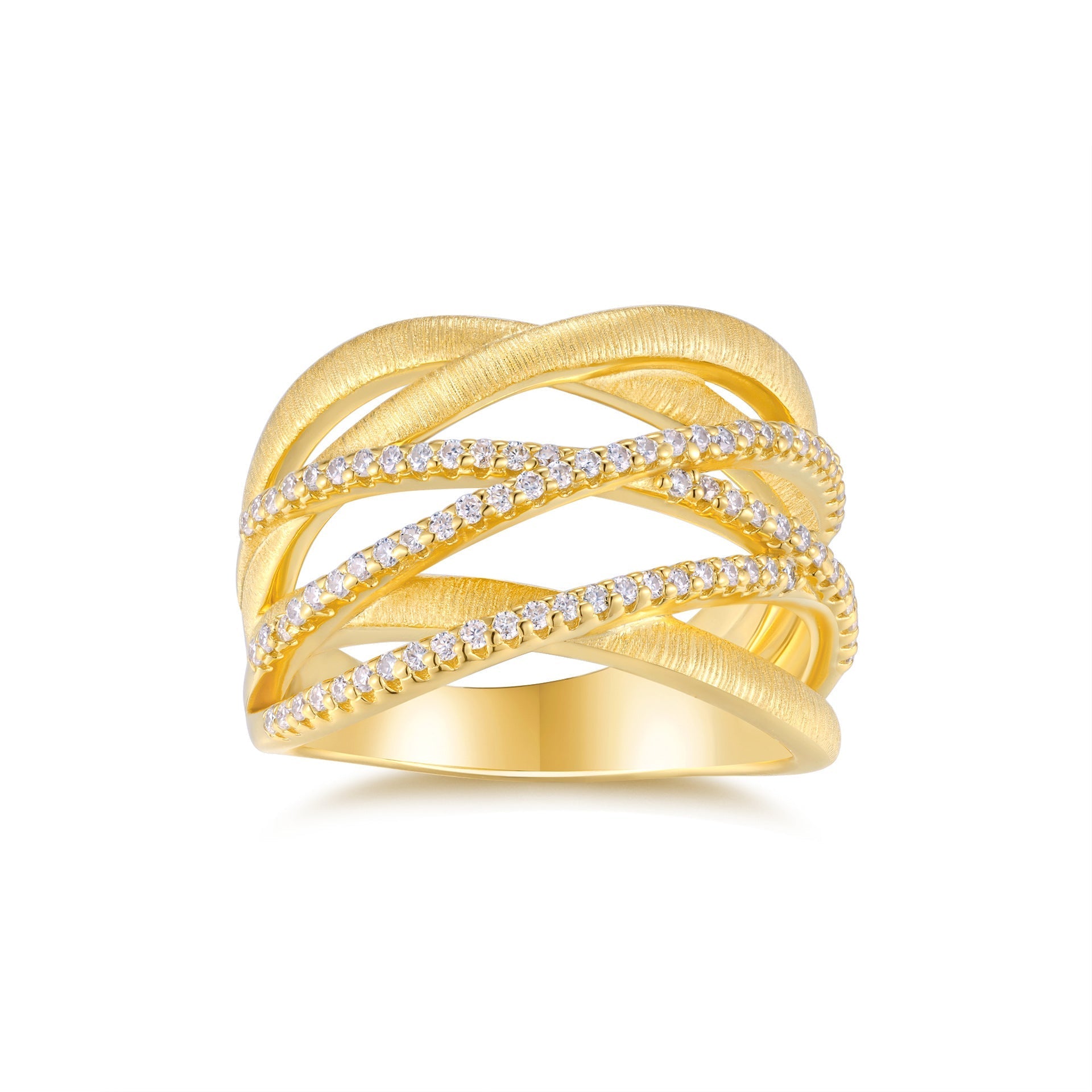 Olivia | Classic Moissanite Ring | Gold