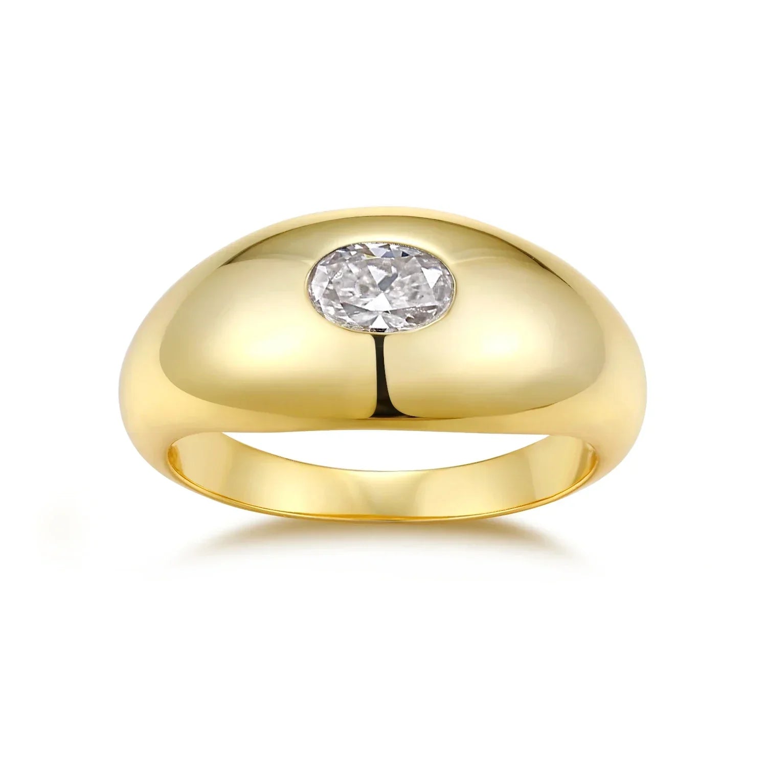 Olivia | Moissanite Sparkle Ring | Gold