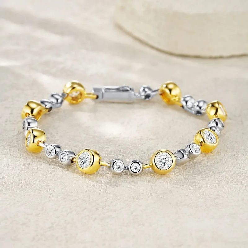 Olivia | Moissanite Radiance Bracelet | Silver