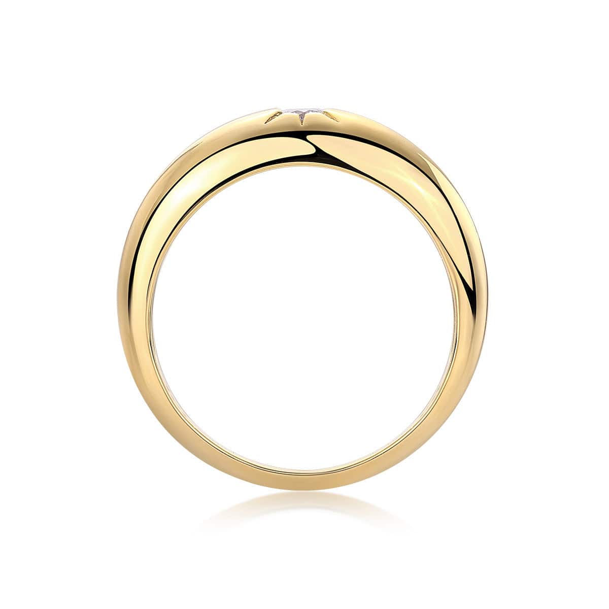 Emily | Moissanite Radiance Ring | Gold