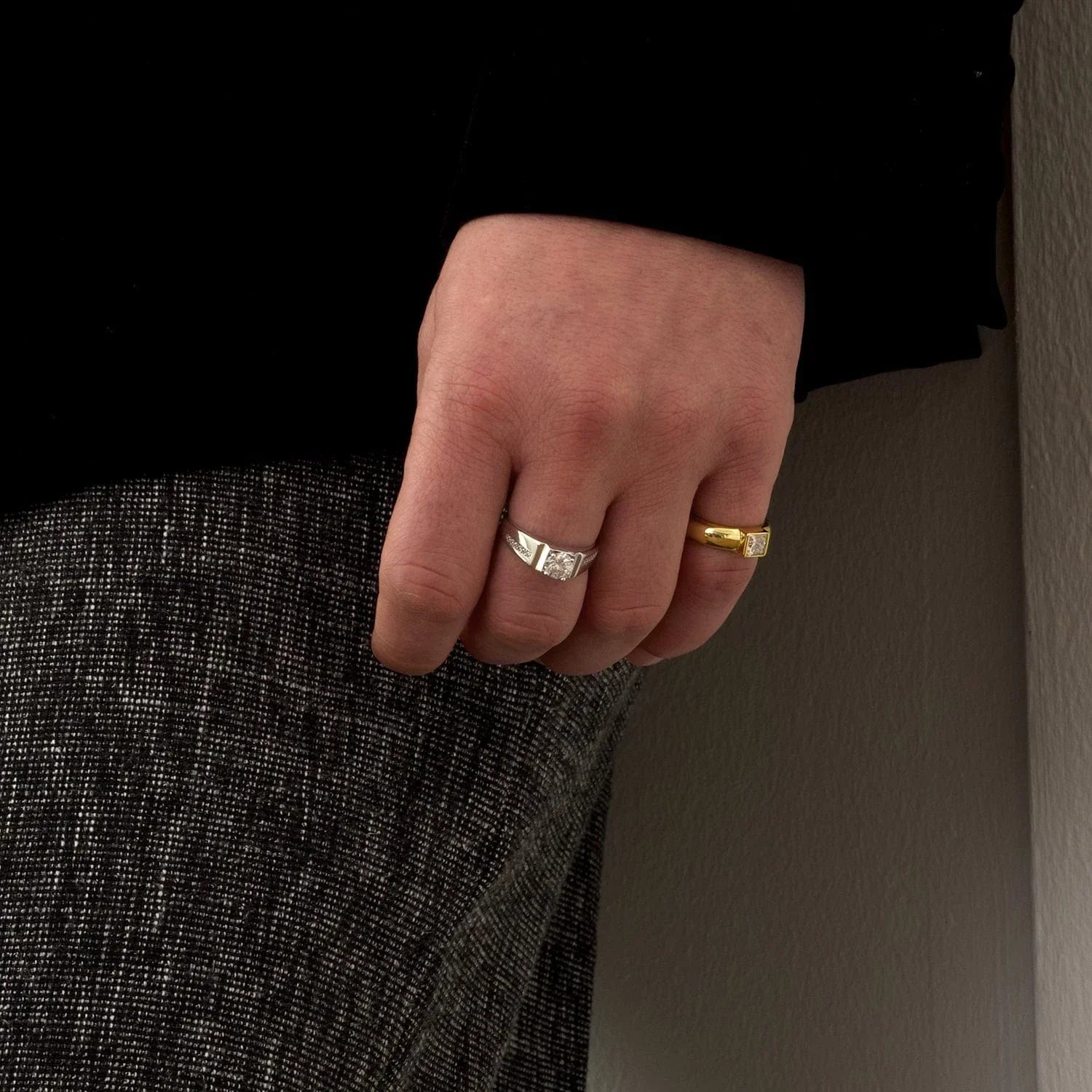 Emily | Moissanite Radiance Ring | Silver