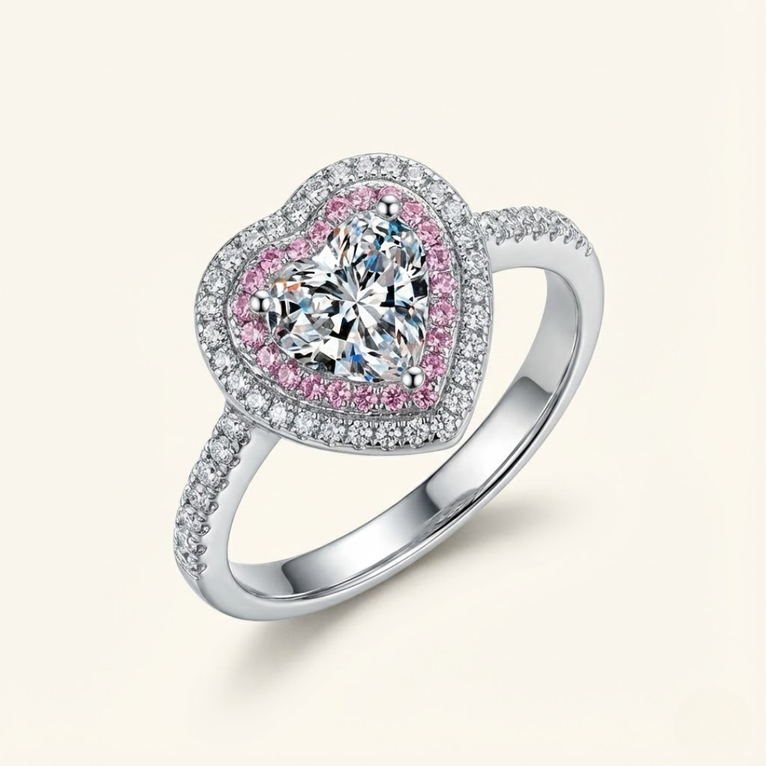 Emily | Moissanite Radiance Ring | Silver