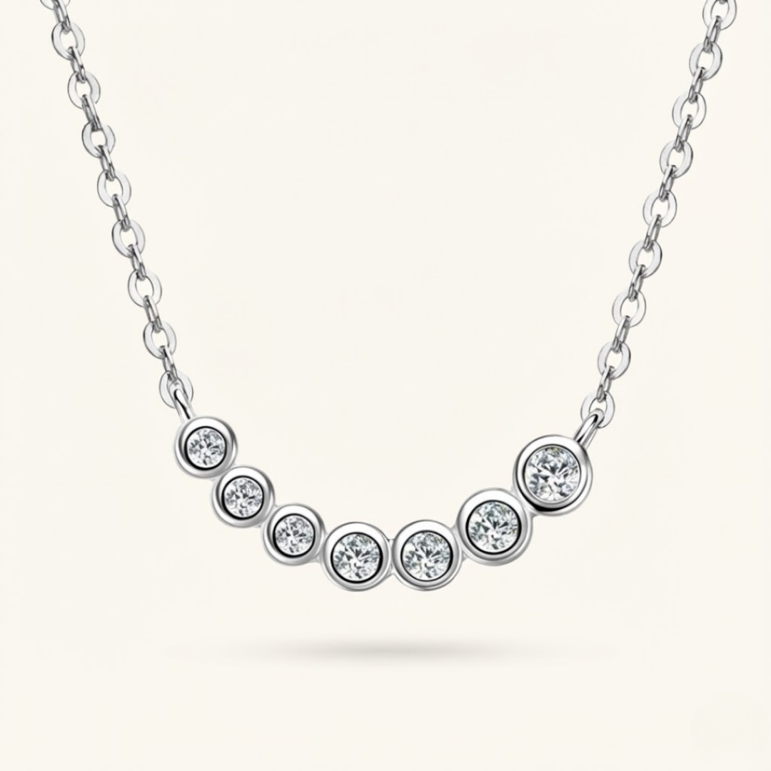Sophia | Moissanite Brilliance Necklace | Gold