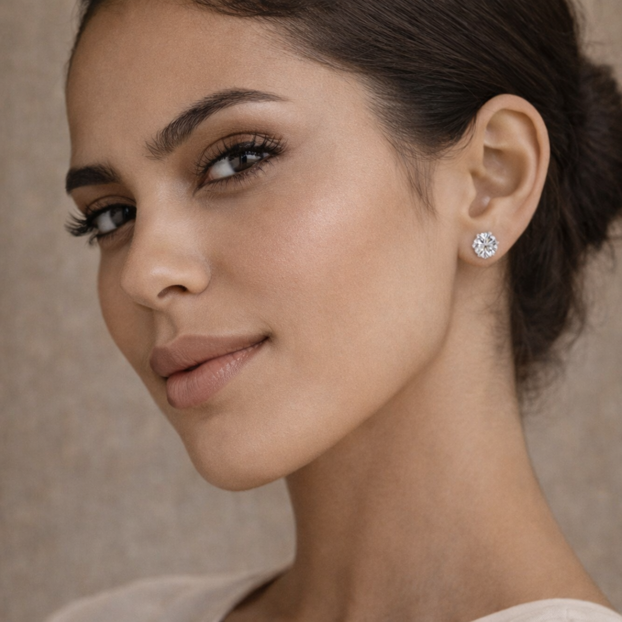 Emily | Moissanite Radiance Earrings | Gold