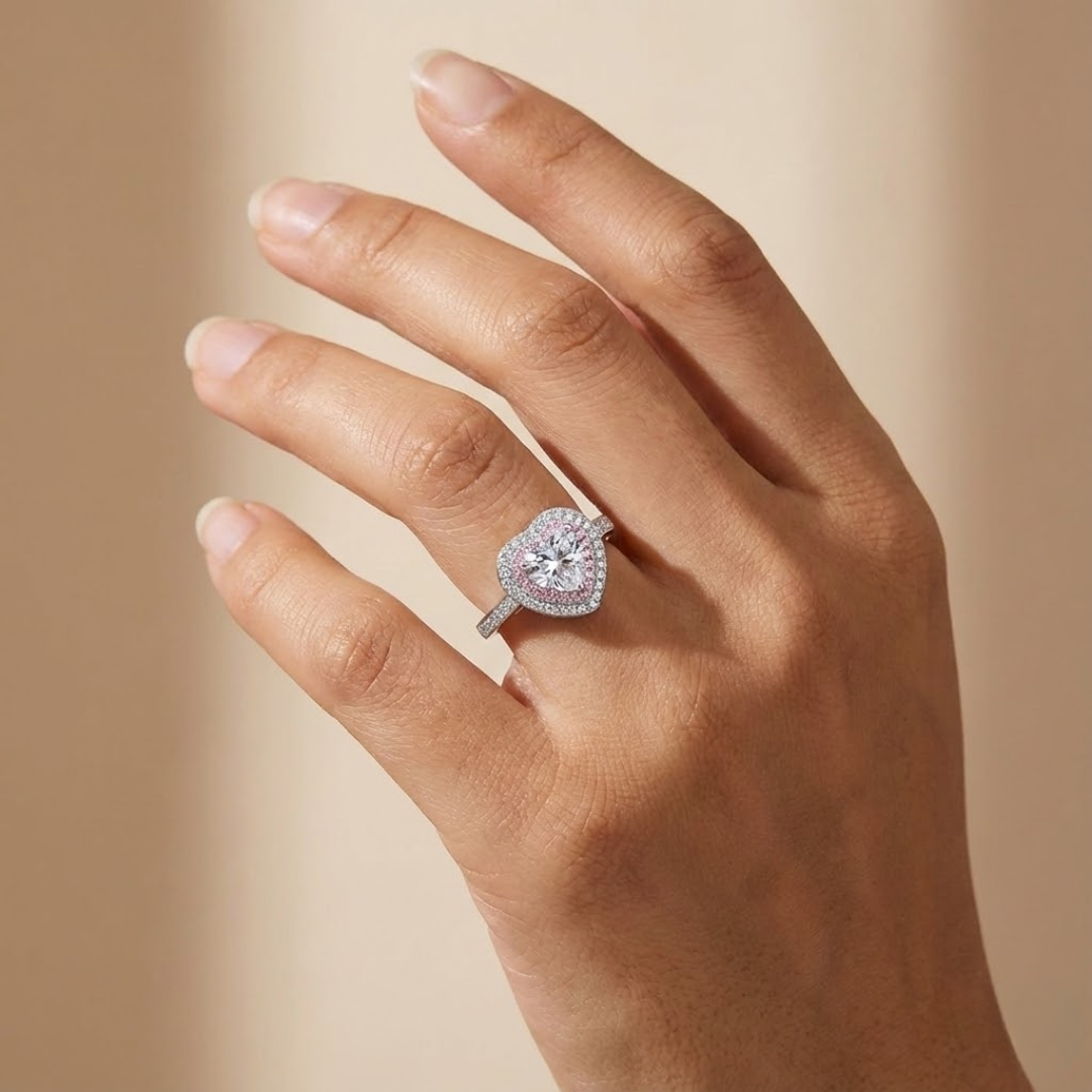 Emily | Moissanite Radiance Ring | Silver