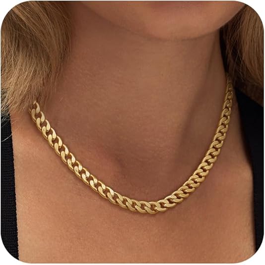 Emily | Cuban Link Necklace | Gold
