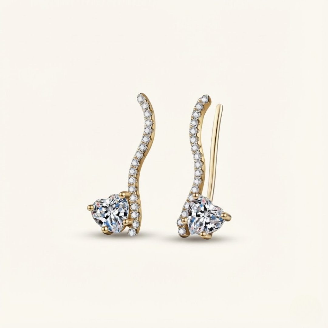 Olivia | Moissanite Radiance Earrings | Silver