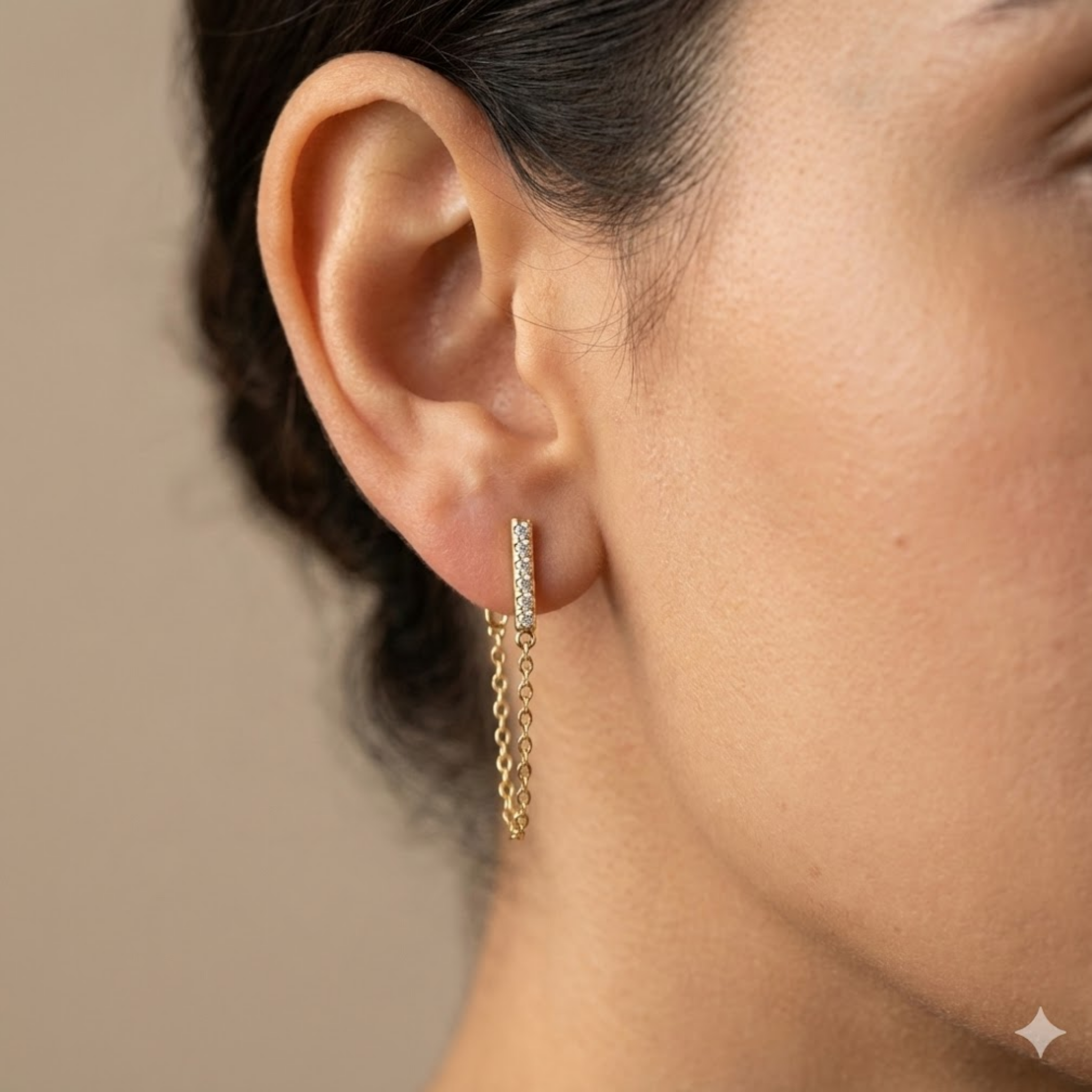 Sophia | Moissanite Brilliance Earrings | Gold