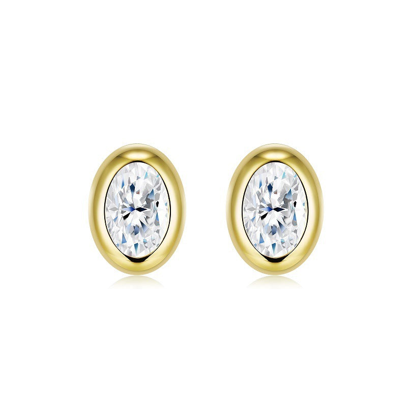 Emily | Moissanite Radiance Earrings | Gold