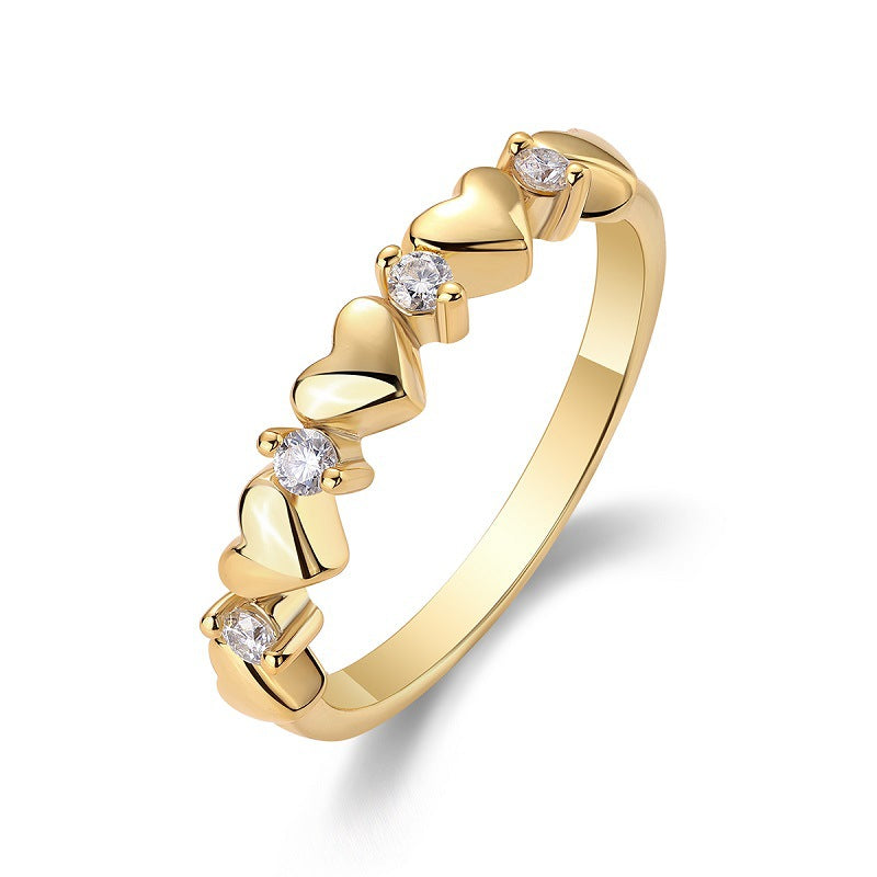 Brooke | Classic Moissanite Ring | Gold