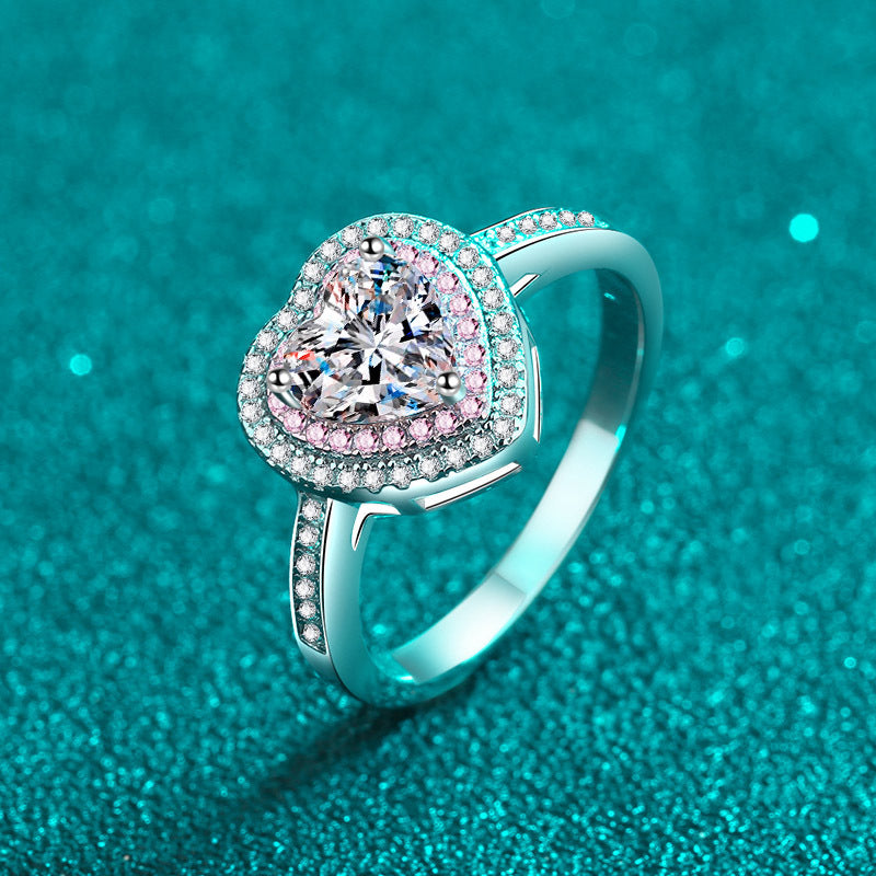 Emily | Moissanite Radiance Ring | Silver