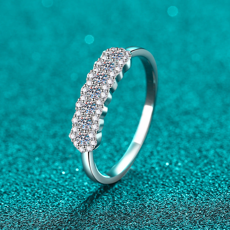 Emily | Moissanite Radiance Ring | Gold