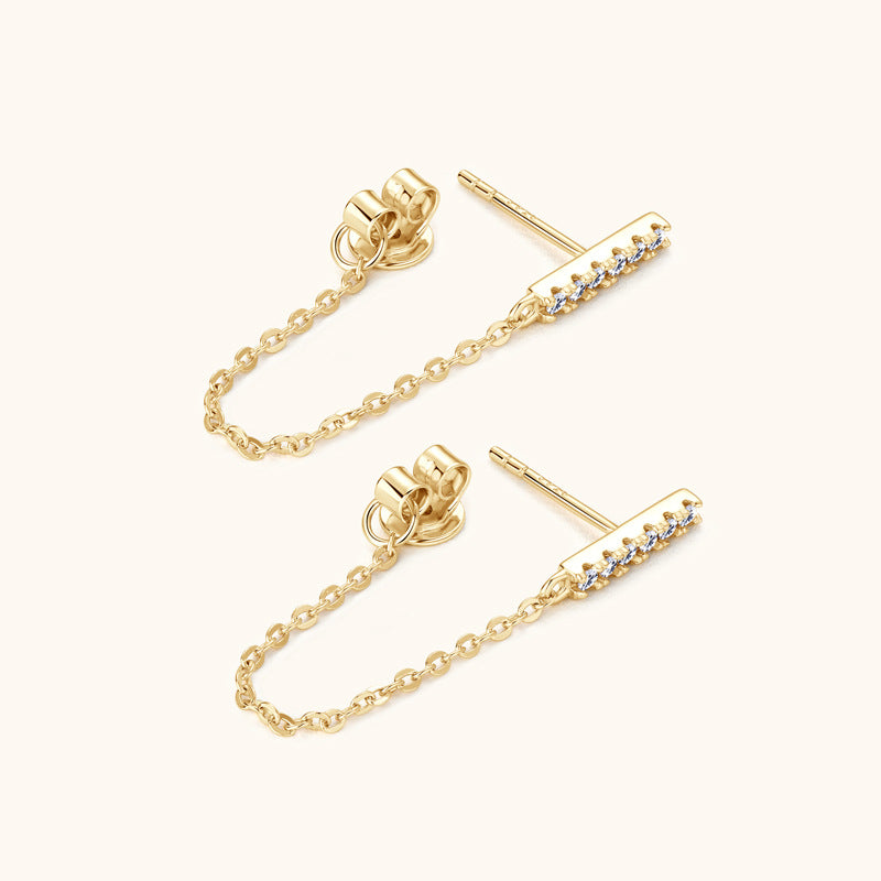 Sophia | Moissanite Brilliance Earrings | Gold