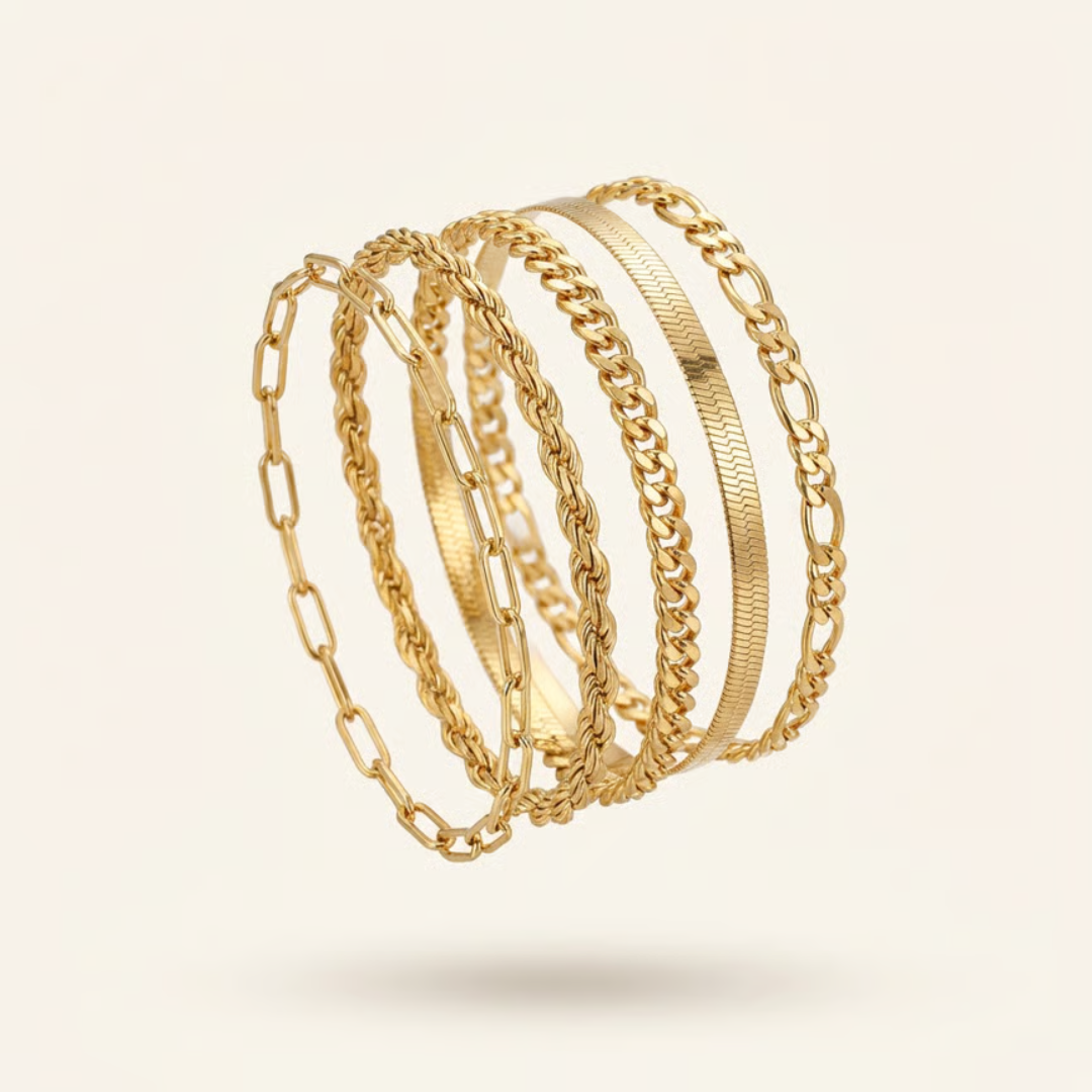 Claire | Renner Bracelet Set | Gold
