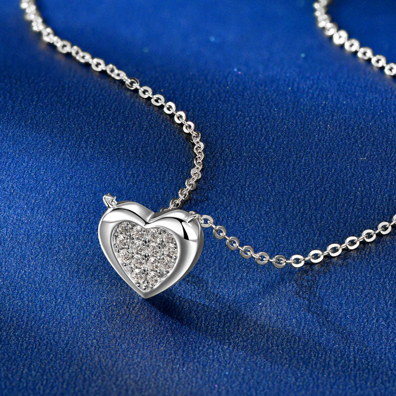 Emily | Moissanite Radiance Necklace | Gold