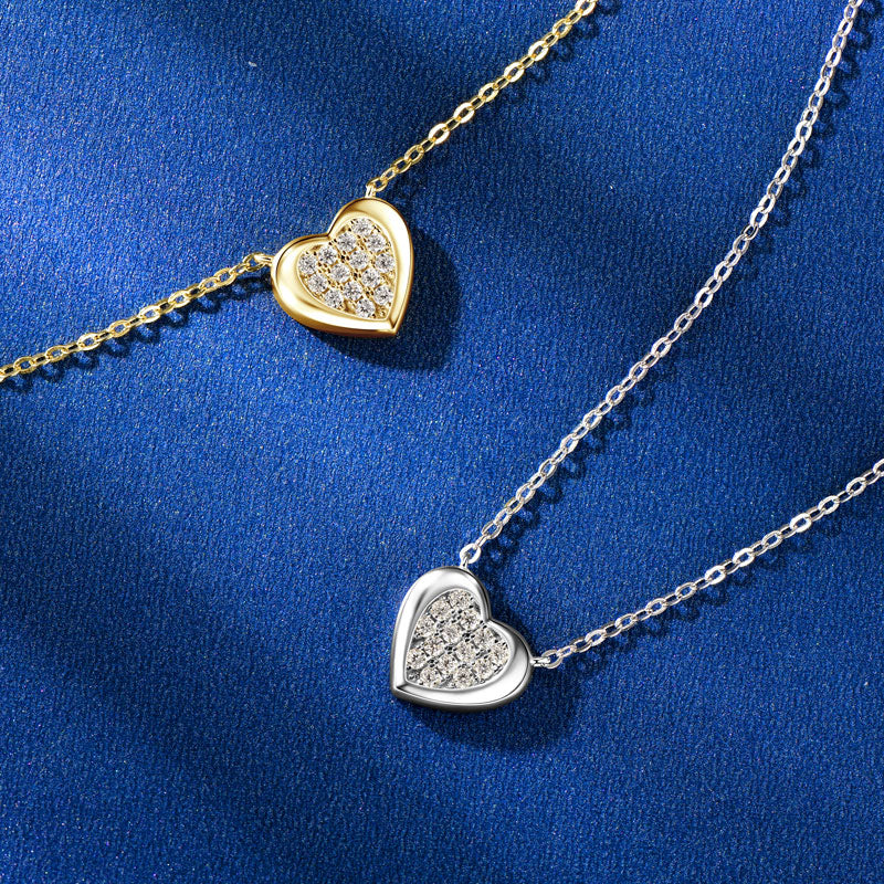 Emily | Moissanite Radiance Necklace | Gold