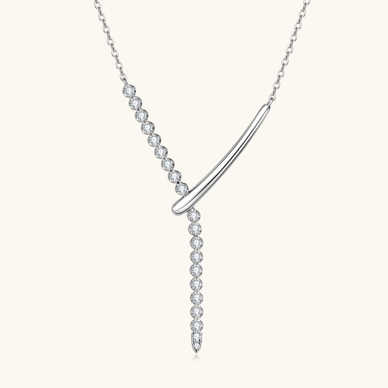 Emily | Moissanite Radiance Necklace | Gold