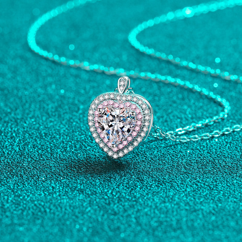 Olivia | Moissanite Sparkle Pendant | Silver