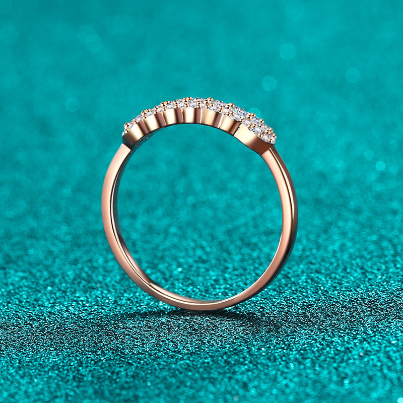 Emily | Moissanite Radiance Ring | Gold