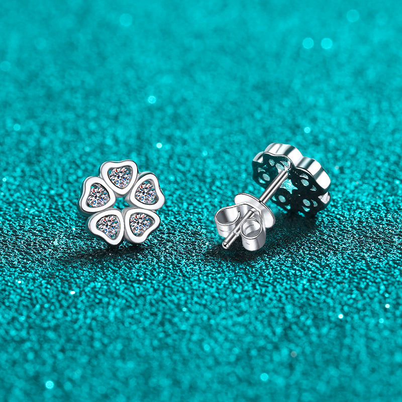 Harper | Luminous Moissanite Earrings | Gold