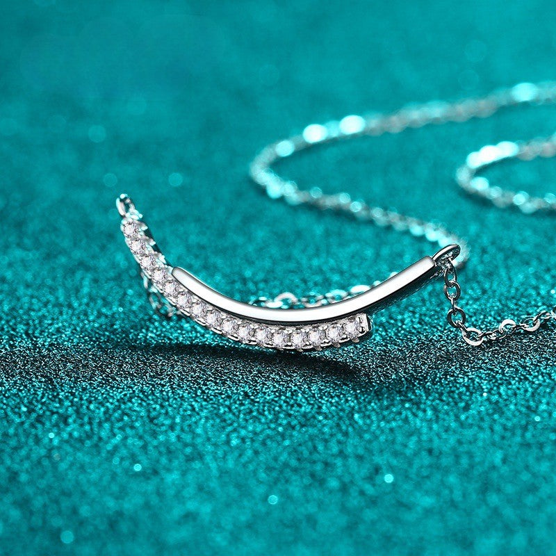 Olivia | Moissanite Sparkle Necklace | Gold