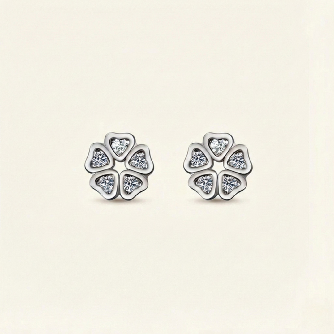 Harper | Luminous Moissanite Earrings | Gold