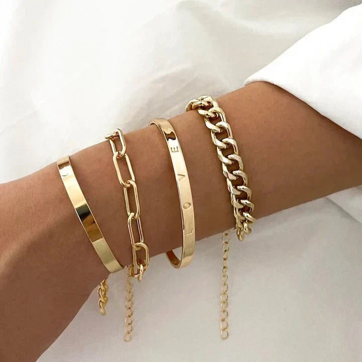 Grace | Mercer Bracelet Set | Gold