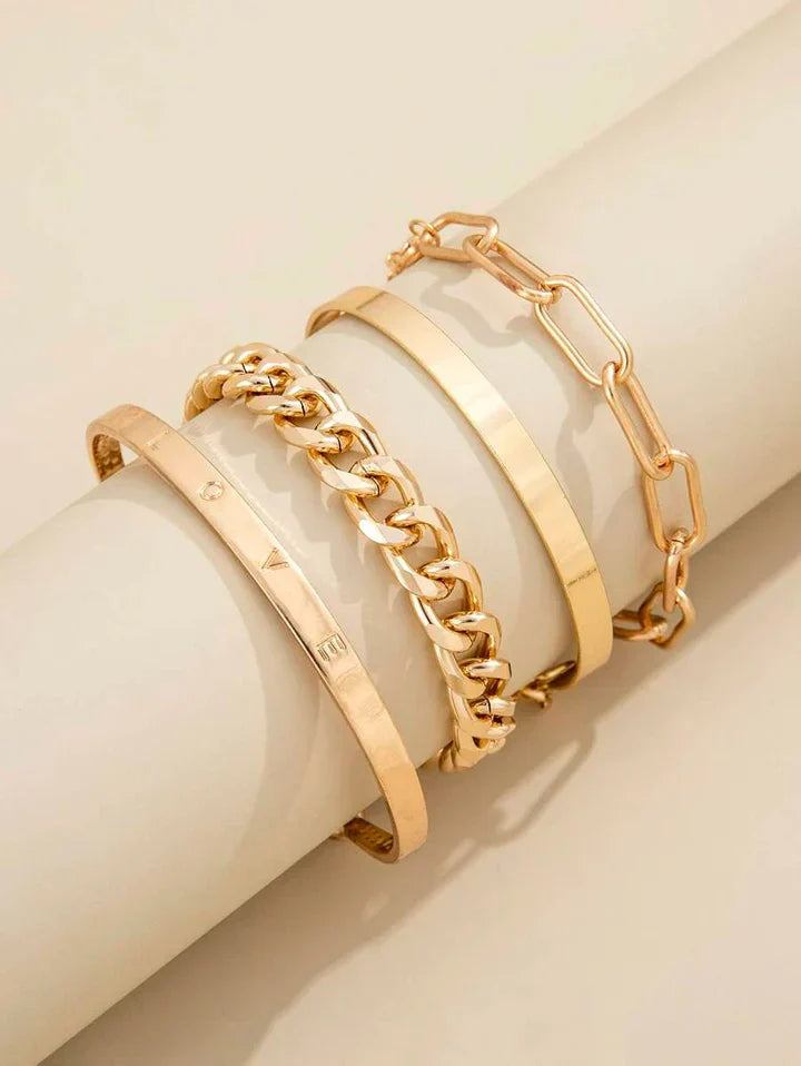 Grace | Mercer Bracelet Set | Gold